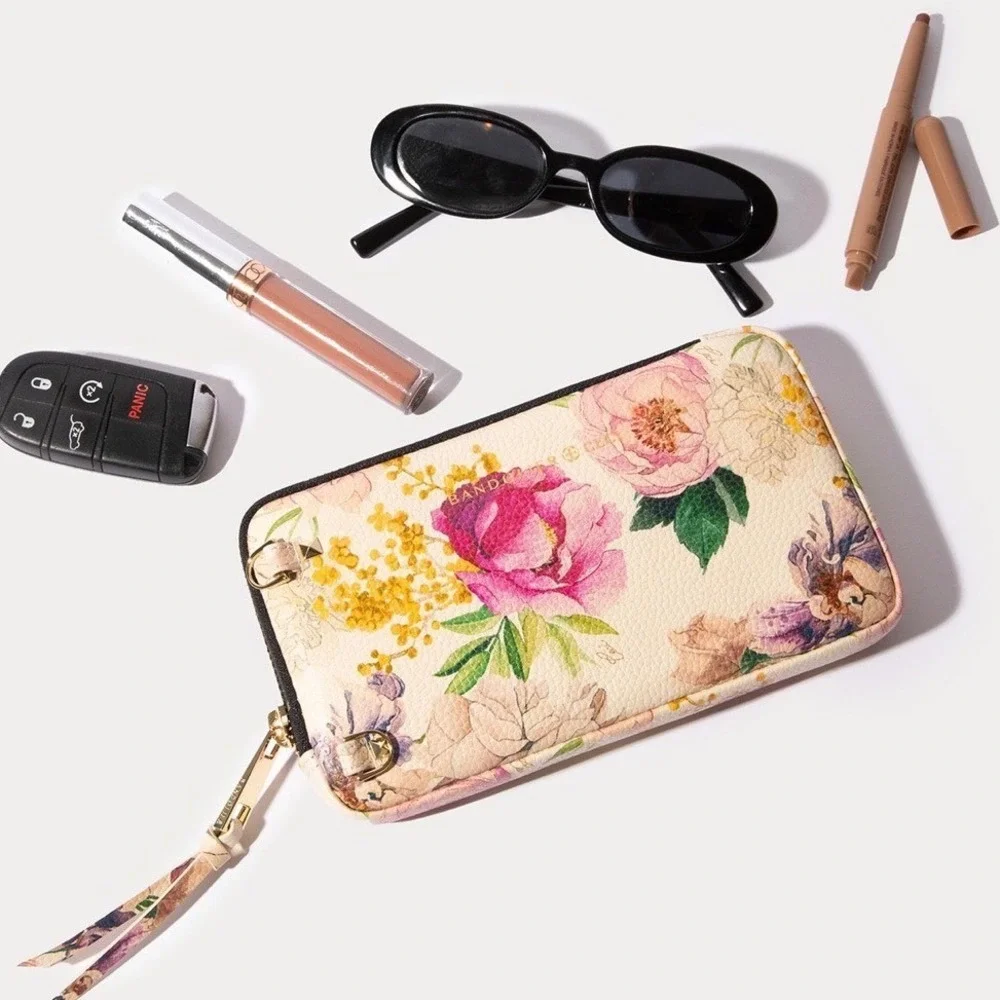Bandolier Lily Floral Cici iPhone 16 Pro Max + Case Expanded Pouch Crossbody Set